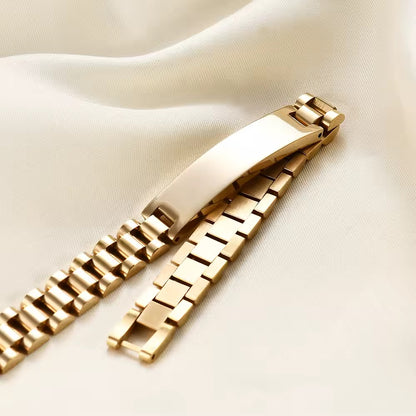 BRAZALETES ELEGANTES EN ACERO INOXIDABLE SOLIDO  PERSONALIZADOS