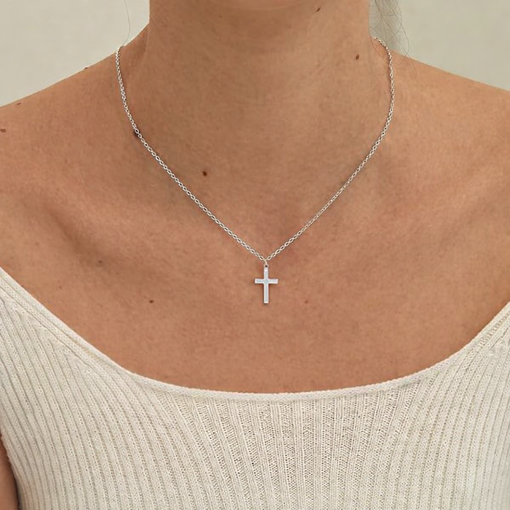 COLLAR CRUZ PEQUEÑA   MINIMALISTA UNISEX