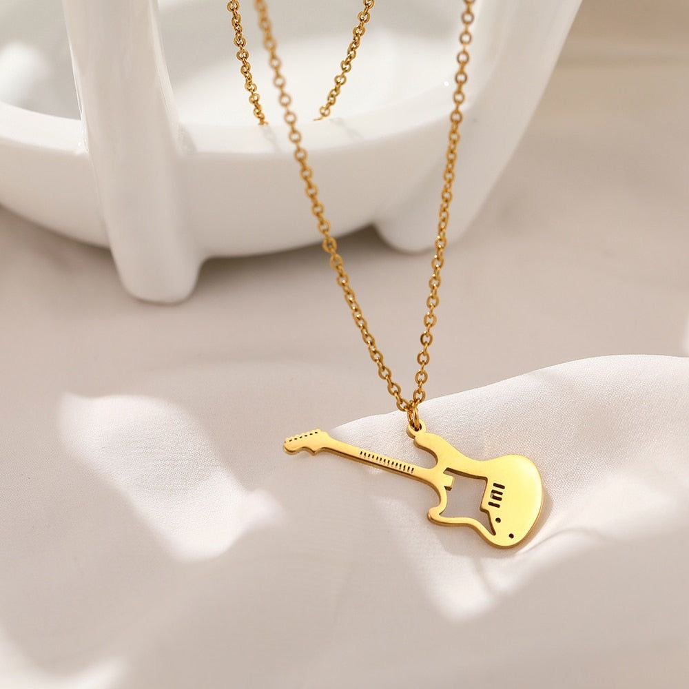 COLLAR GUITARRA MINIMALISTA UNISEX