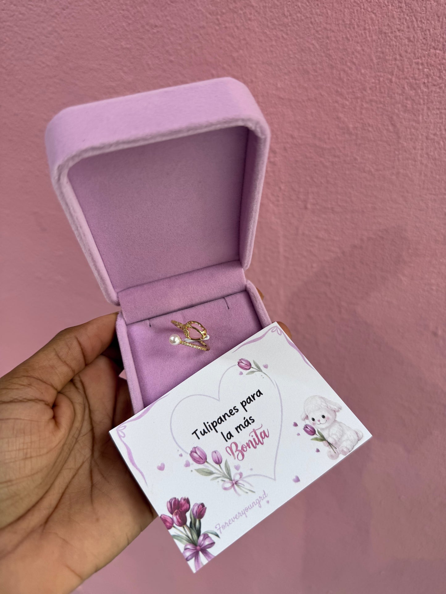 ANILLO TULIP ROSADO