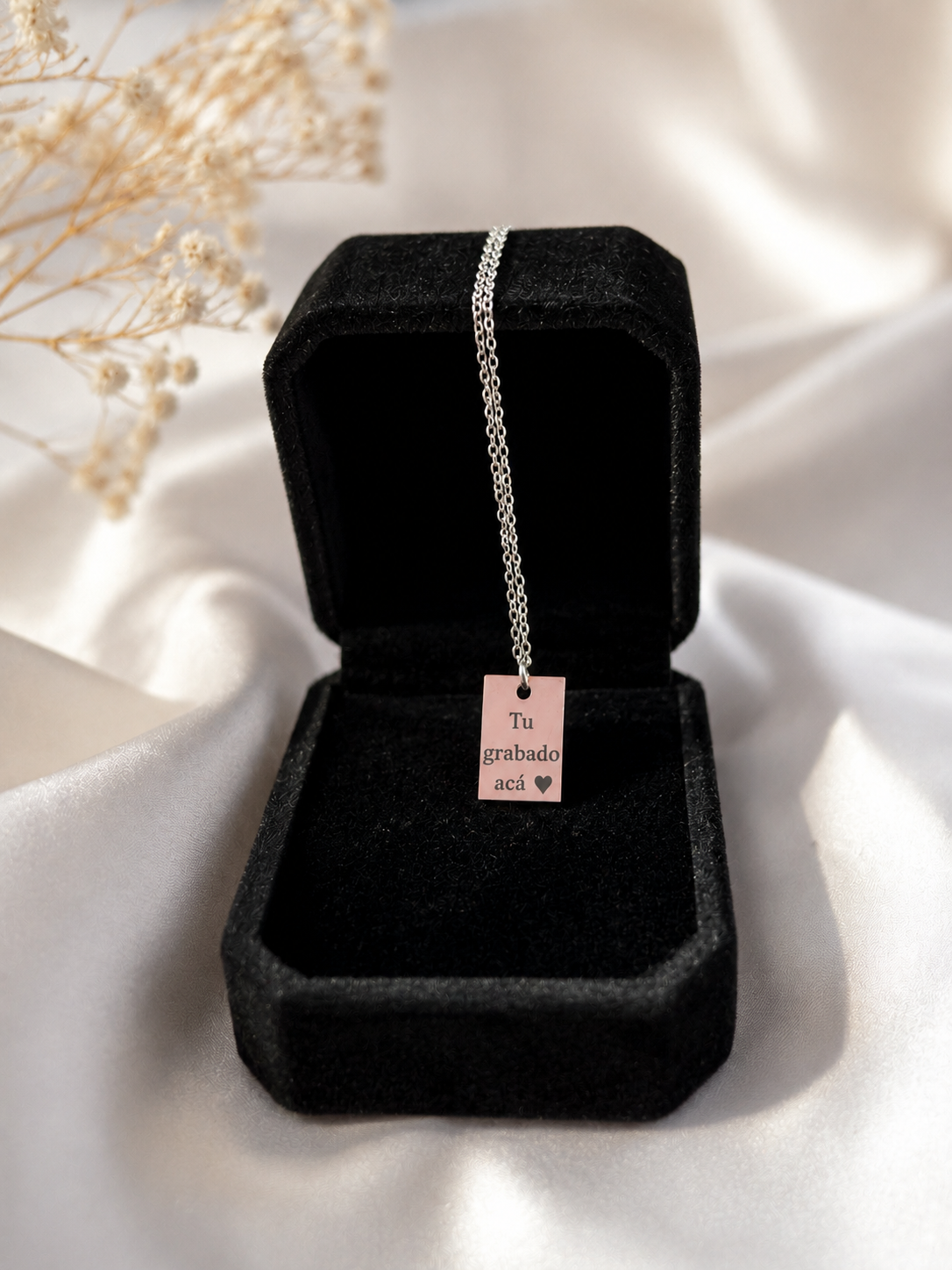 COLLAR RECTÁNGULO  MINIMALISTA PERSONALIZADO