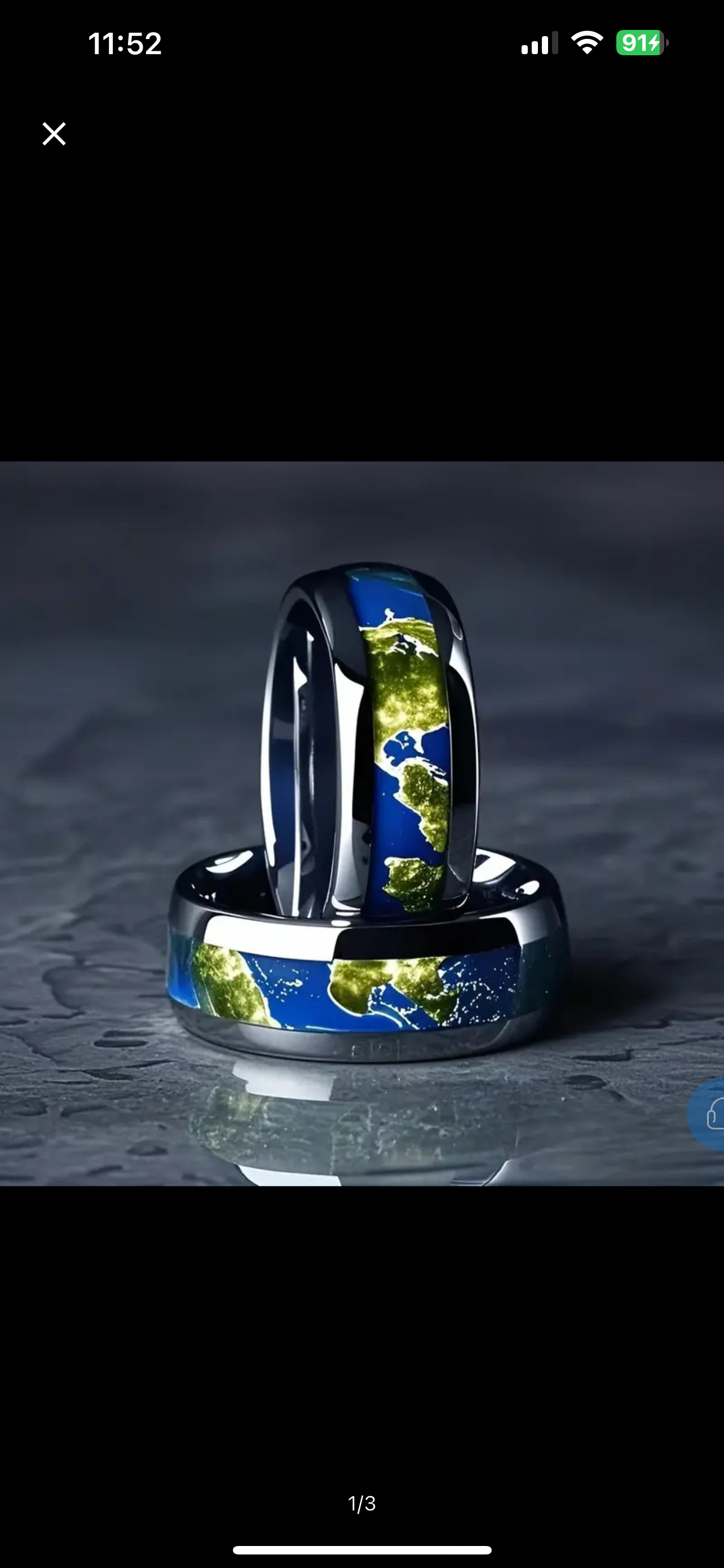 ANILLO LISO CON DISEÑO PRINTER EN ACERO INOXIDABLE