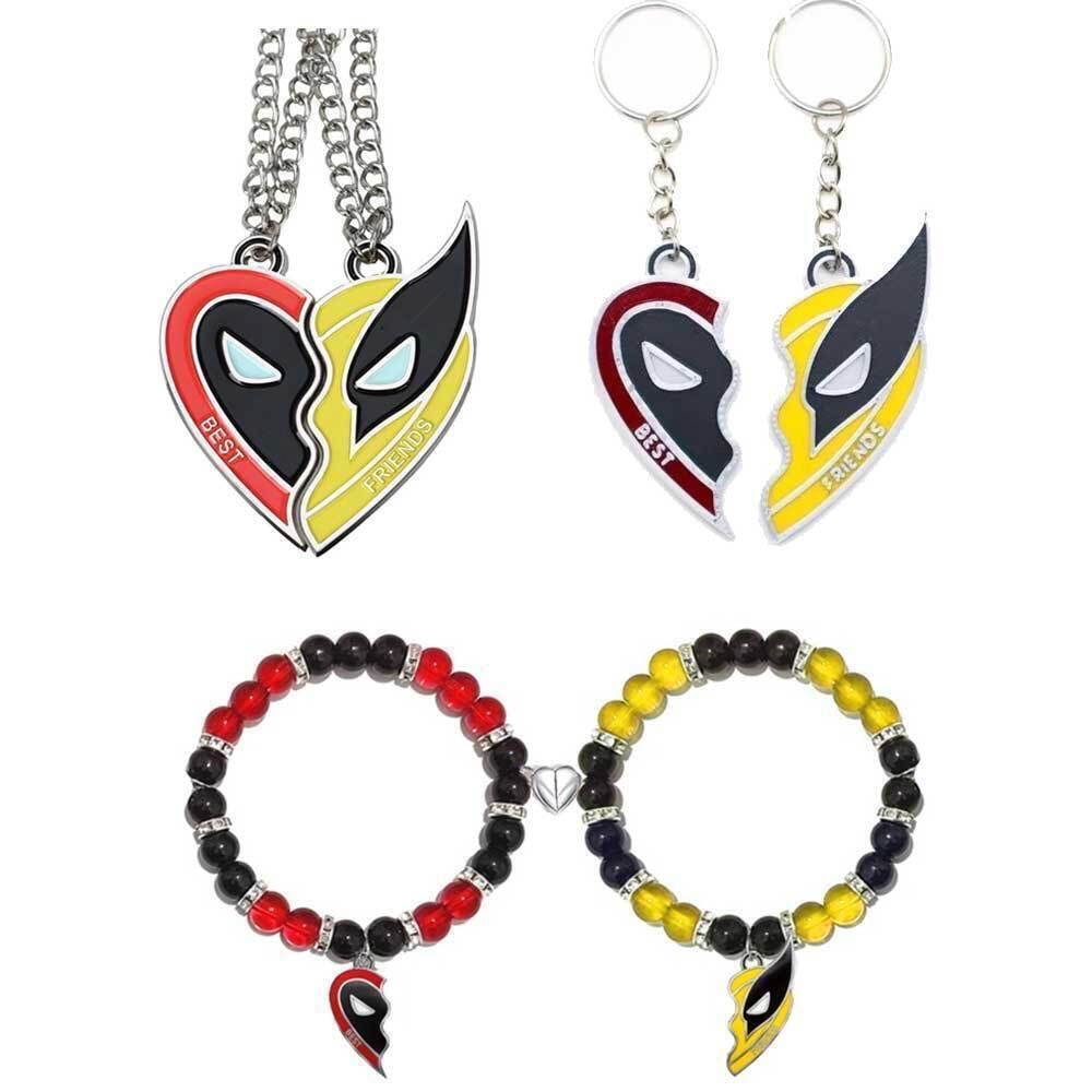 COLLARES & LAVEROS DEADPOOL & WOLVERINE  LOVE BFF