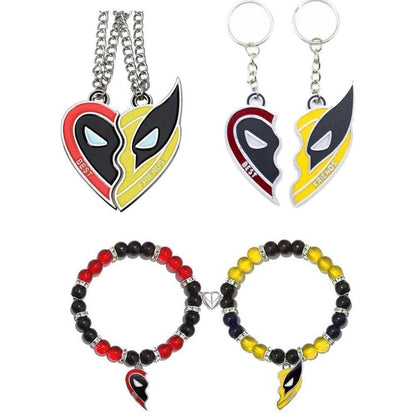 COLLARES & LAVEROS DEADPOOL & WOLVERINE  LOVE BFF