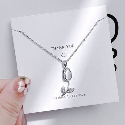 COLLARES CADENA  ESTILO KOREANO MINIMALISTA DISEÑOS  ELEGANTES CRISTALES DE CIRCONIA