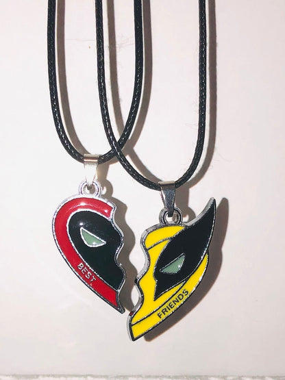 COLLARES & LAVEROS DEADPOOL & WOLVERINE  LOVE BFF