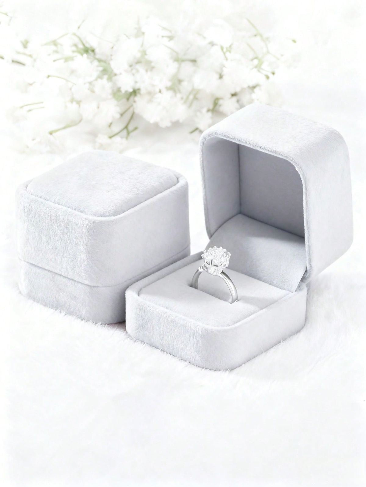 CAJA DE REGALO ANILLOS TERCIOPELO