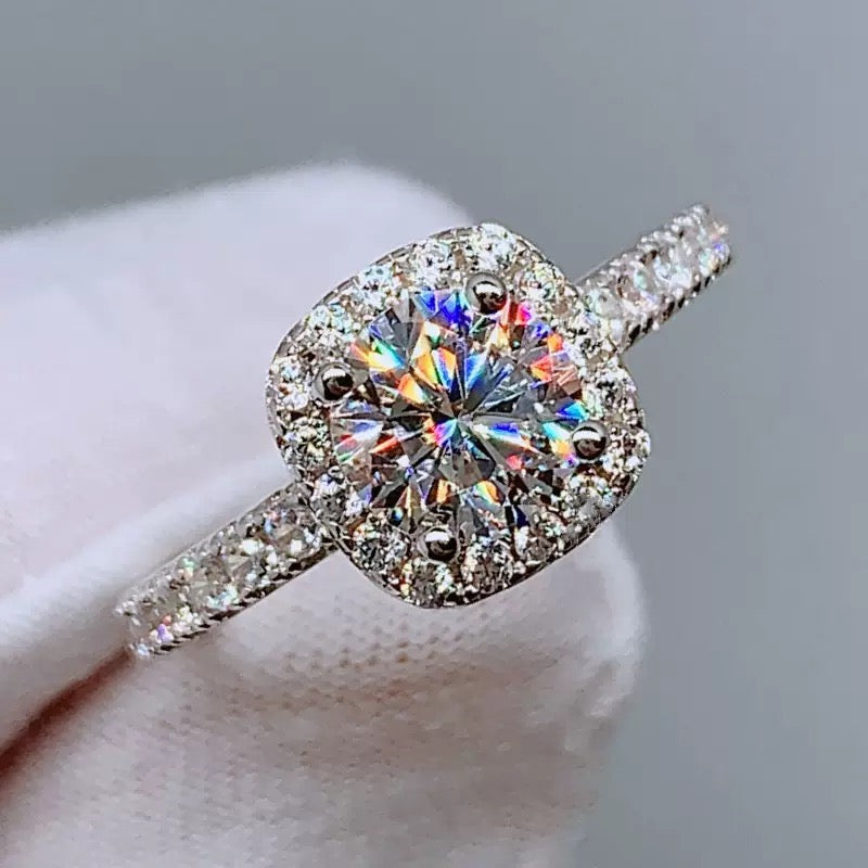 ANILLO CUADRADO DE CRISTAL