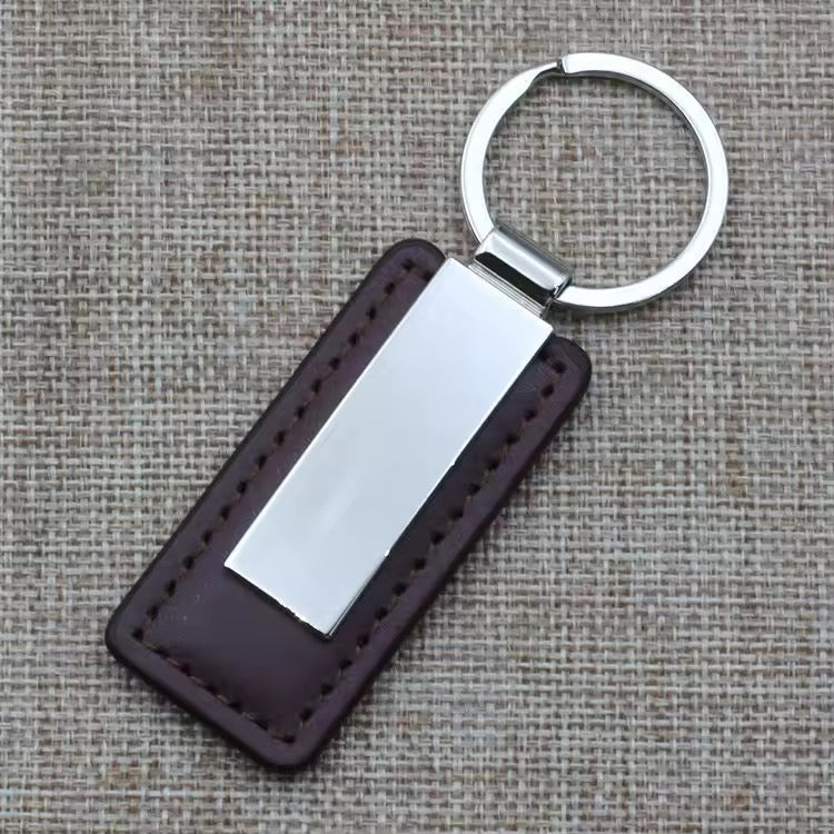 LLAVEROS EN LEATHER & PLACA DE ACERO PERSONALIZADOS