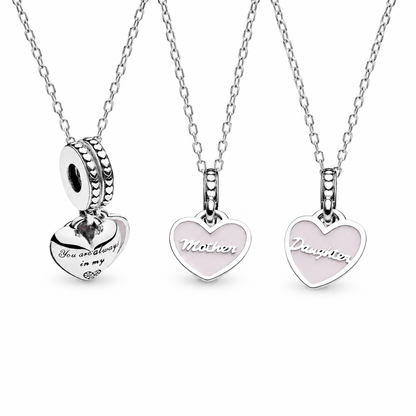 COLLAR CHARMS DIJES PARA  COMPARTIR CORAZONES
