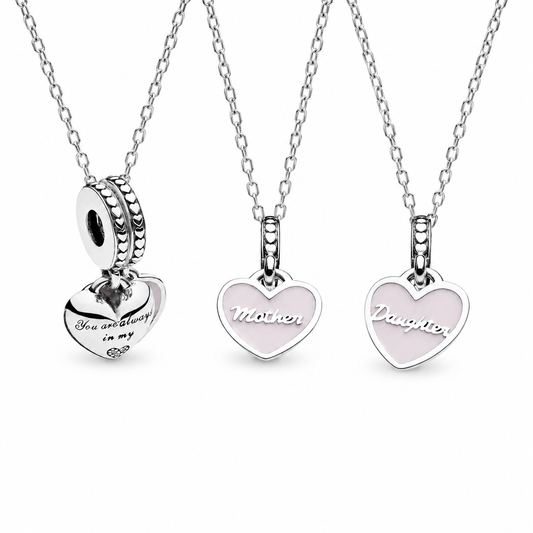 COLLAR CHARMS DIJES PARA  COMPARTIR CORAZONES