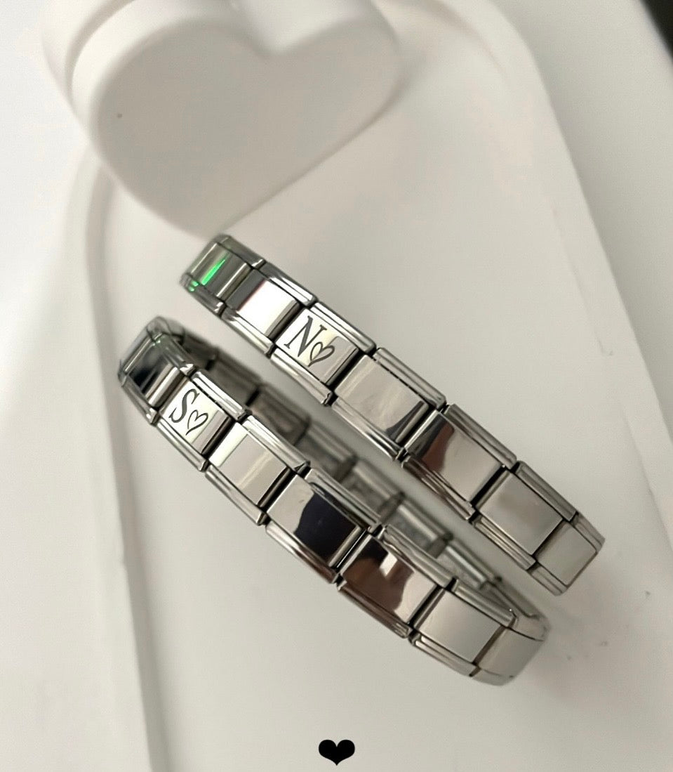 BRAZALETE ESTILO ITALIANO UNISEX PERSONALIZABLES