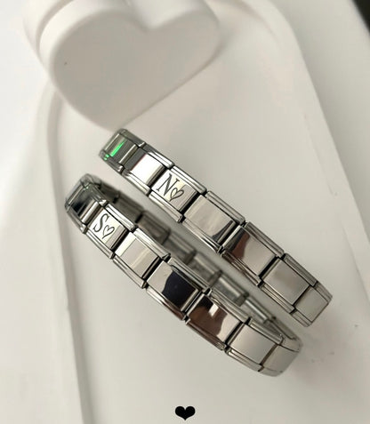 BRAZALETE ESTILO ITALIANO UNISEX PERSONALIZABLES