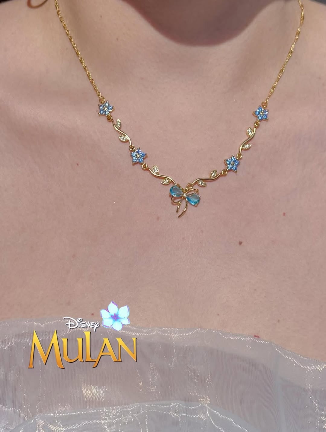 COLLAR BRAZALETES ELEGANTE LAZOS CORTE PRINCESA CRISTALES INCRUSTADOS