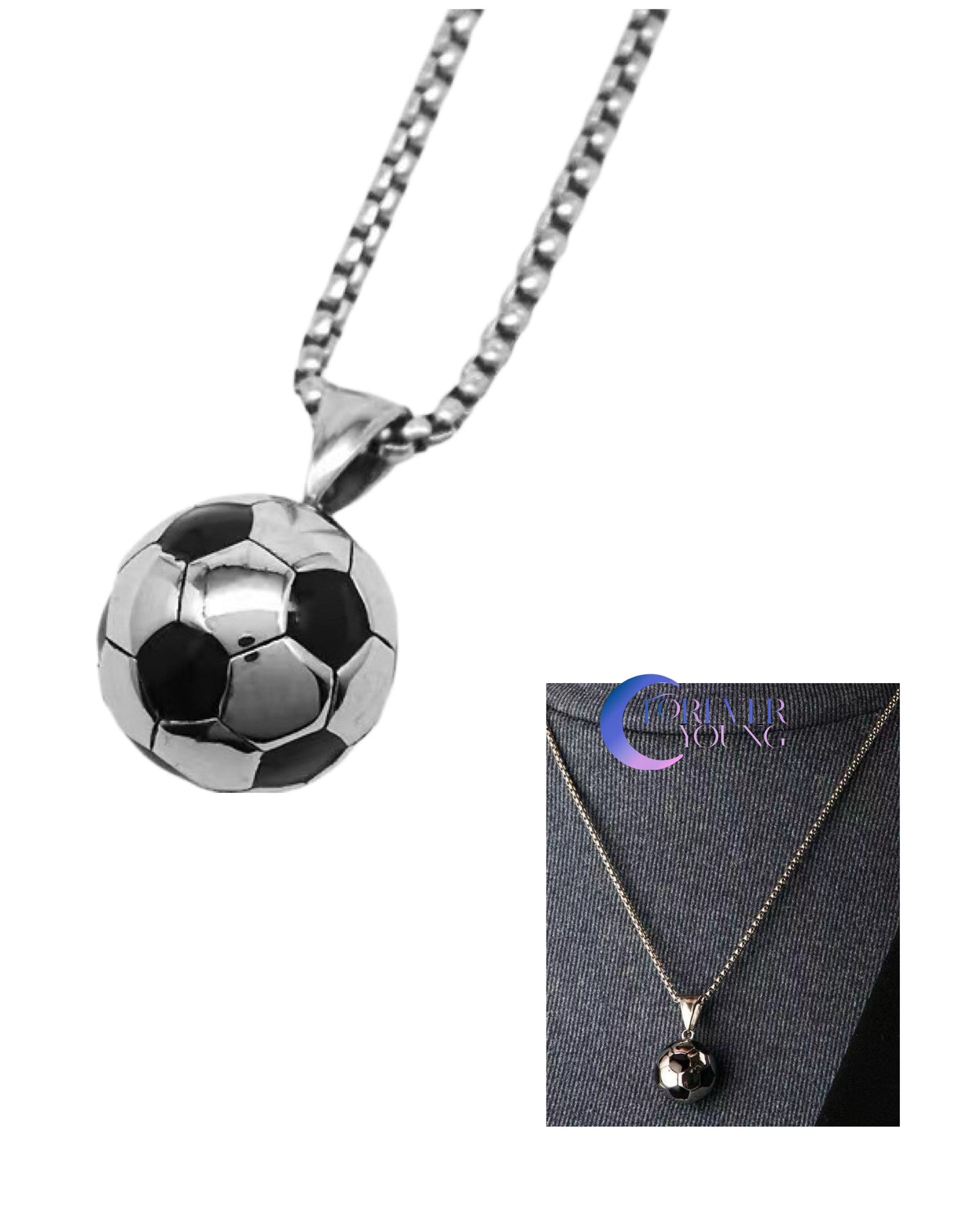 COLLAR BALÓN DE  FÚTBOL SOCCER ELEGANTE