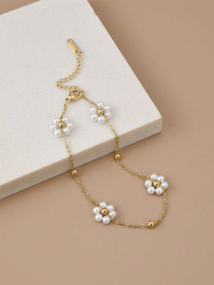 CADENA CHOCKER MARGARITAS FLORES COLORIDAS RESINA