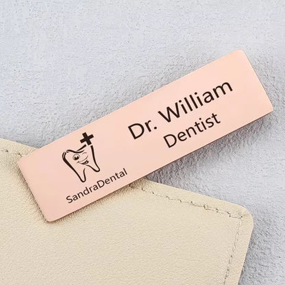 BROCHE PERSONALIZADO EN ACERO INOXIDABLE MÉDICO PROFESIONES
