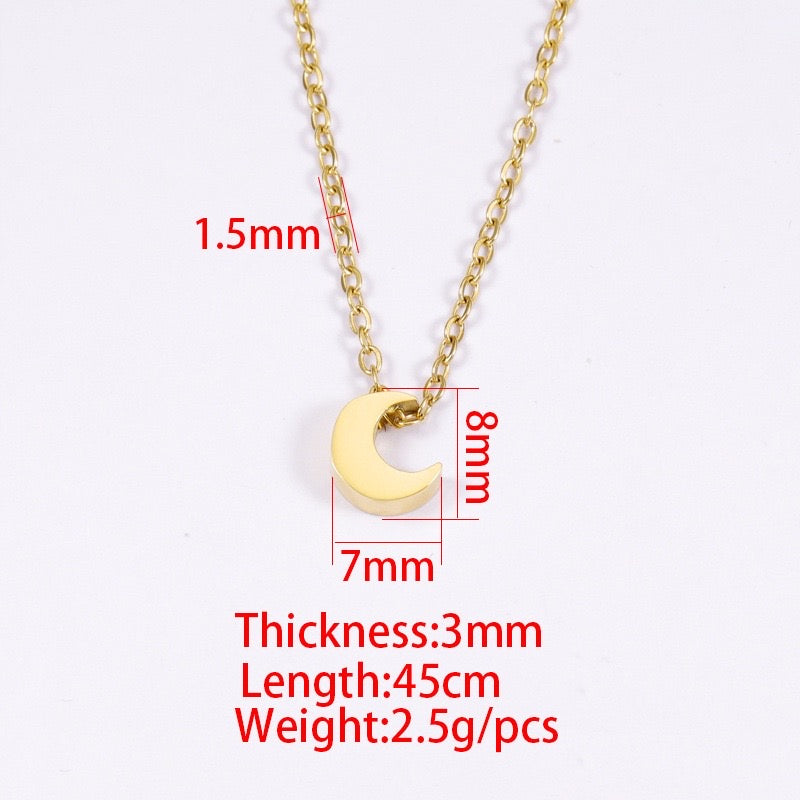 COLLAR LUNA CURVA TIPO CHOCKER MINIMALISTA