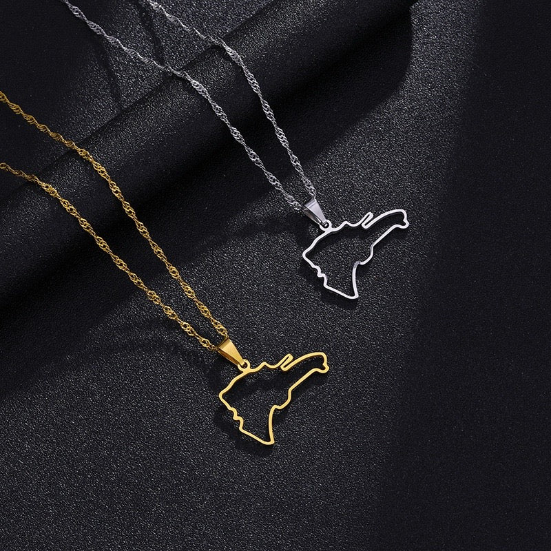 COLLAR MAPA DOMINICANO  REPÚBLICA DOMINICANA