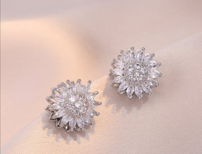 ARETES GIRASOL GIRATORIO ANTIESTRÉS ANTI ANSIEDAD MINIMALISTA ELEGANTE