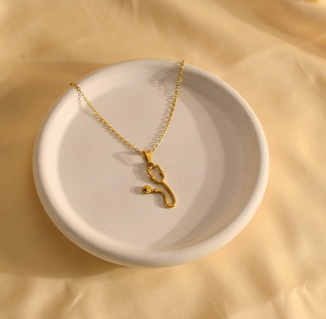 COLLAR MÉDICO ENFERMERA ESTETOSCOPIO ELEGANTE