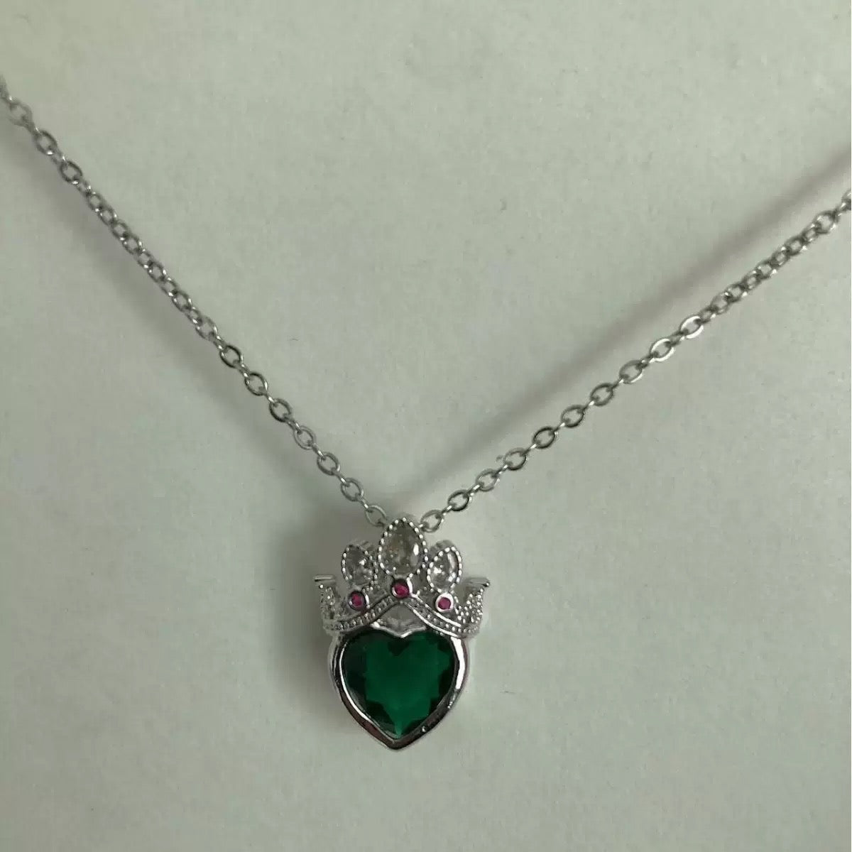 COLLAR CADENA CORONA  RAPUNZEL CRISTALES DE CIRCONIA