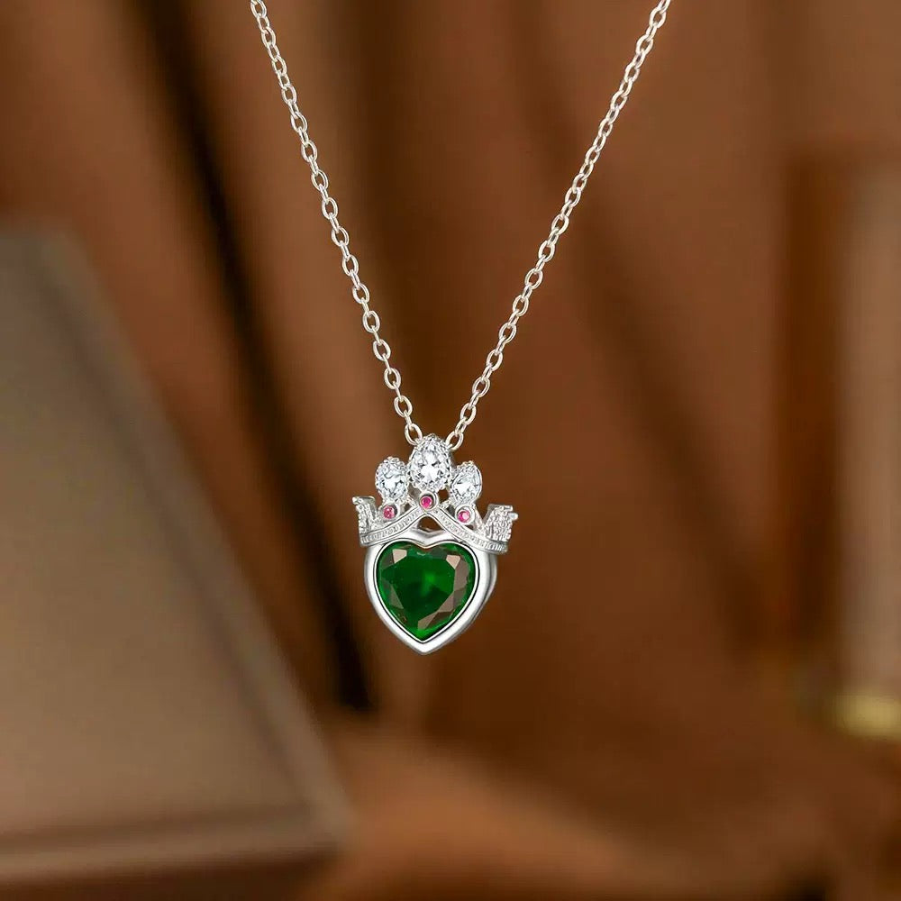 COLLAR CADENA CORONA  RAPUNZEL CRISTALES DE CIRCONIA