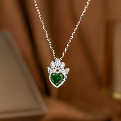 COLLAR CADENA CORONA  RAPUNZEL CRISTALES DE CIRCONIA