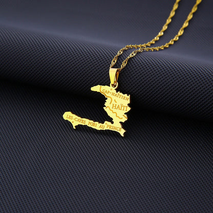 COLLAR MAPA HAITIANO  HAITÍ