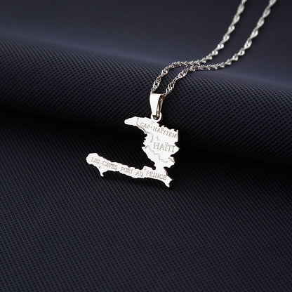 COLLAR MAPA HAITIANO  HAITÍ