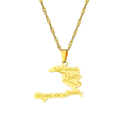 COLLAR MAPA HAITIANO  HAITÍ