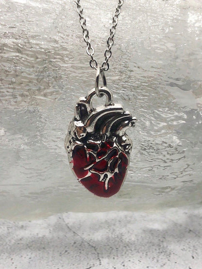 COLLAR CORAZÓN ANATÓMICO ROJO EN 3D UNISEX