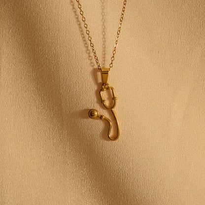 COLLAR MÉDICO ENFERMERA ESTETOSCOPIO ELEGANTE