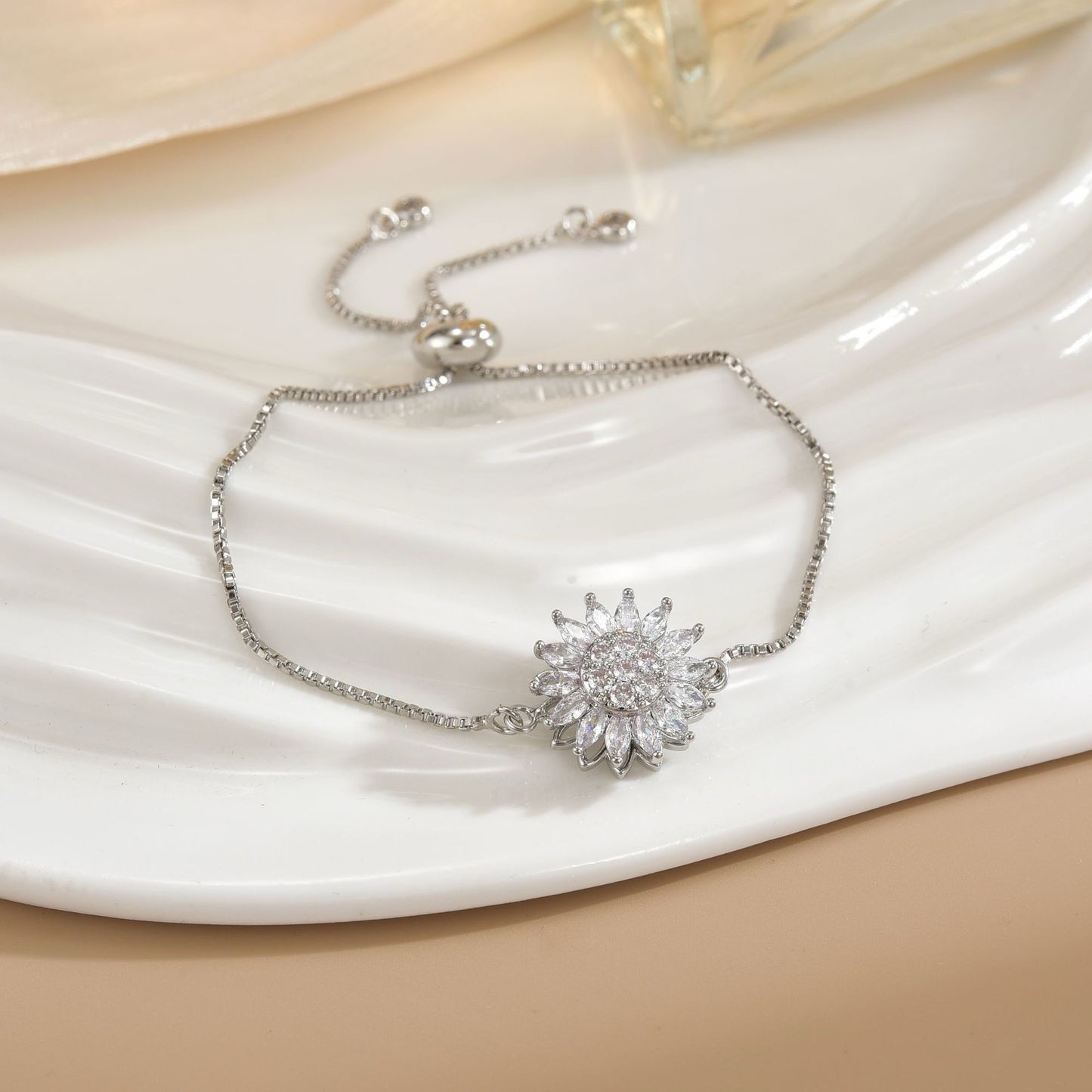 BRAZALETE GIRASOL GIRATORIO ANTIESTRÉS ANTI ANSIEDAD MINIMALISTA ELEGANTE