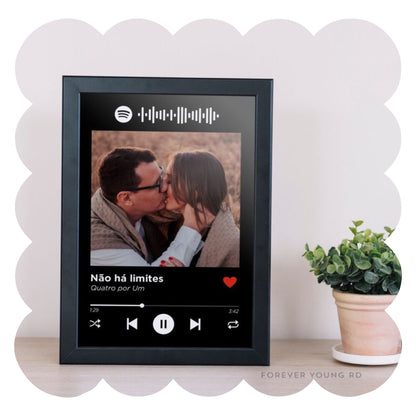 CUADRO CANCIÓN DE SPOTIFY O MENSAJE FOTOS PERSONALIZADAS