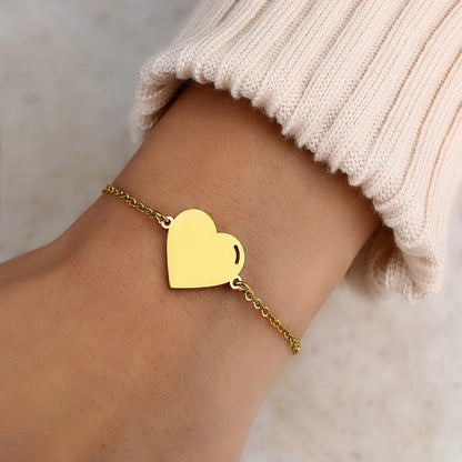 BRAZALETE CORAZÓN PERSONALIZABLE