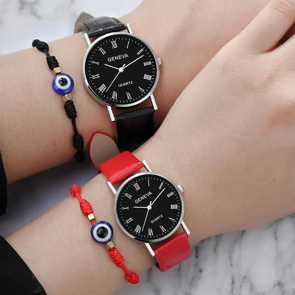 OFERTA COMBO RELOJES DE  PAREJA TRENDY