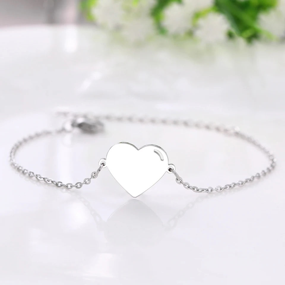 BRAZALETE CORAZÓN PERSONALIZABLE