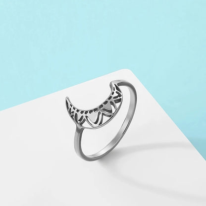 ANILLO LUNA TRIBAL MINIMALISTA