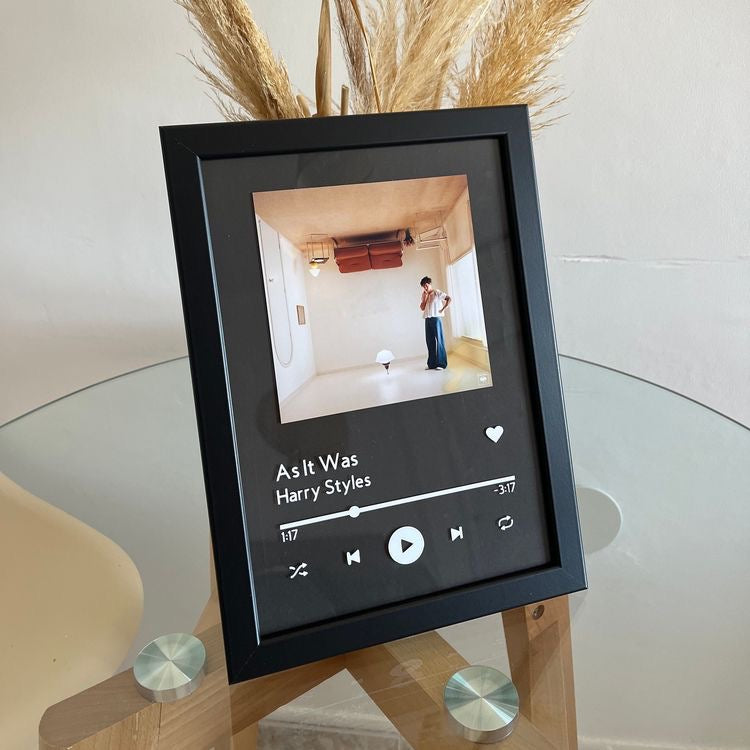 CUADRO CANCIÓN DE SPOTIFY O MENSAJE FOTOS PERSONALIZADAS