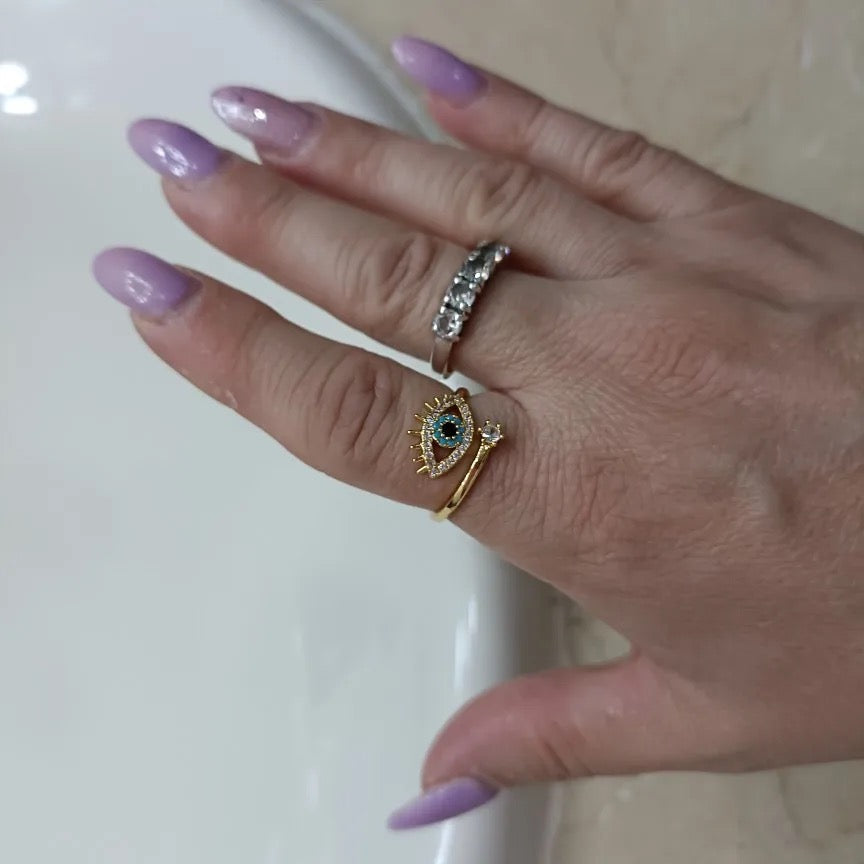 ANILLO FINO OJO TURCO   MINIMALISTAS