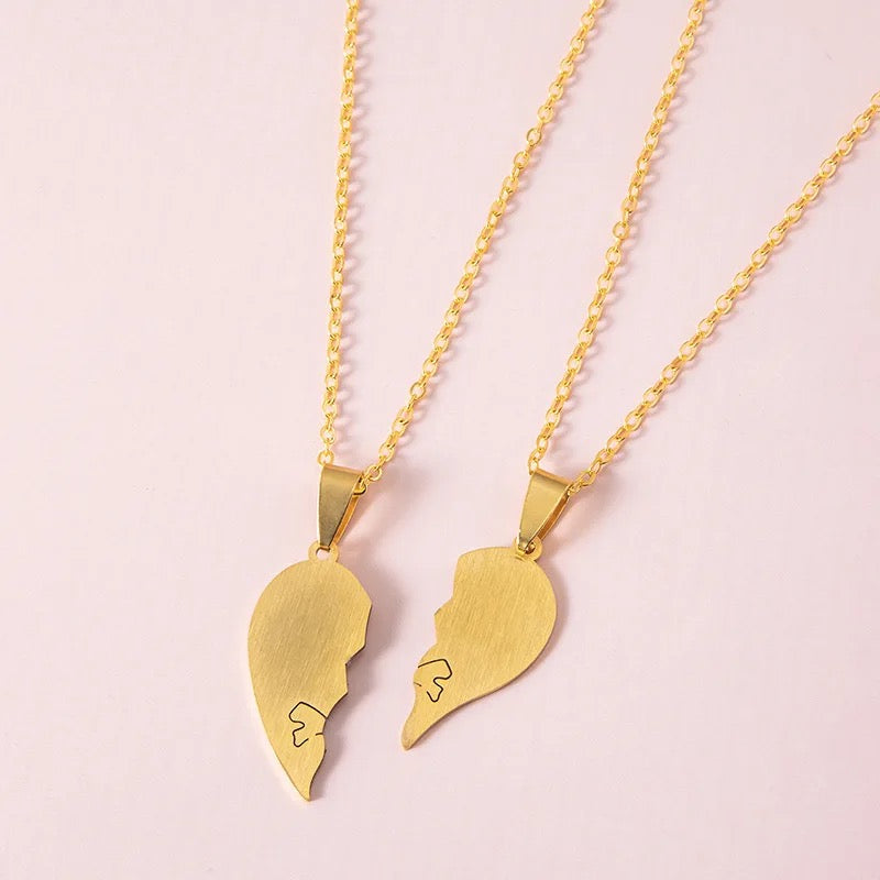 COLLARES DE PAREJA CORAZONES LA DUEÑA DE MI CORAZÓN