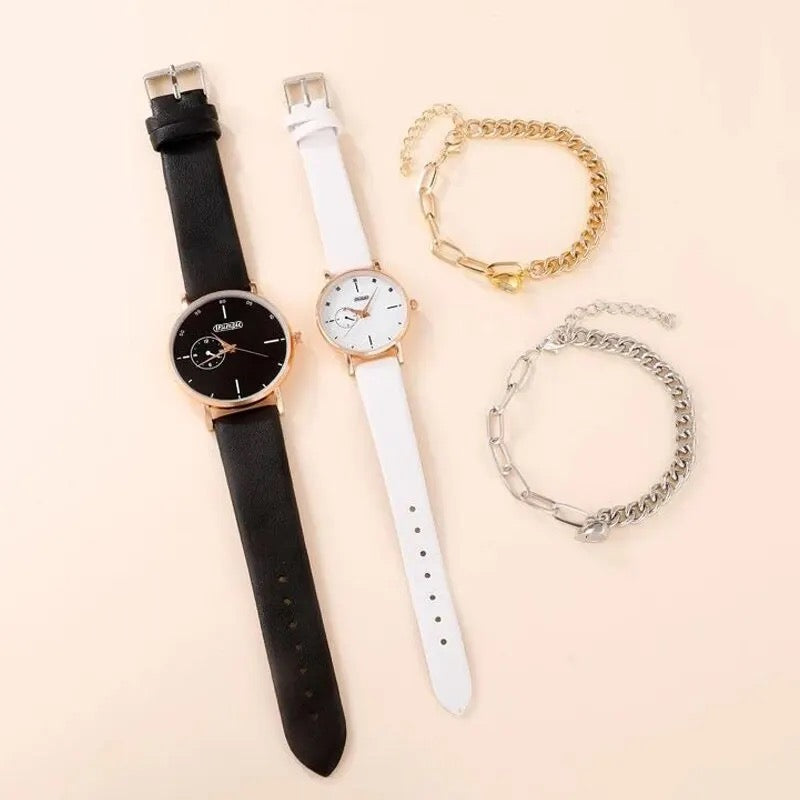 OFERTA COMBO RELOJES DE  PAREJA TRENDY