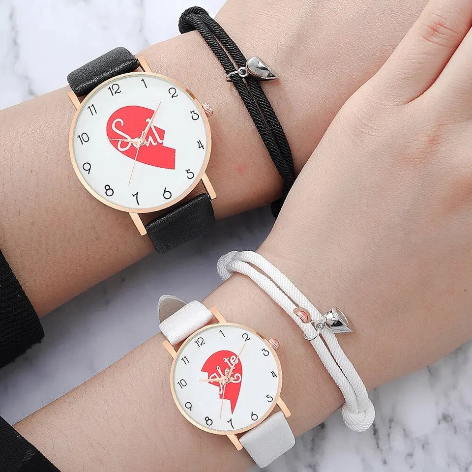 OFERTA COMBO RELOJES DE  PAREJA TRENDY