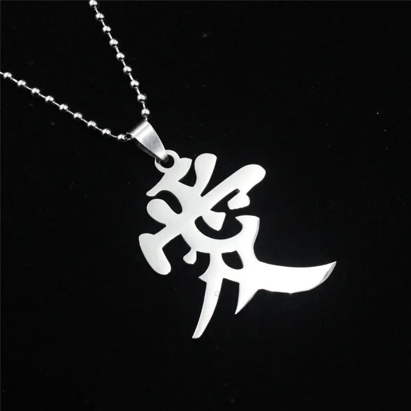 COLLAR LETRAS CHINAS NARUTO UNISEX