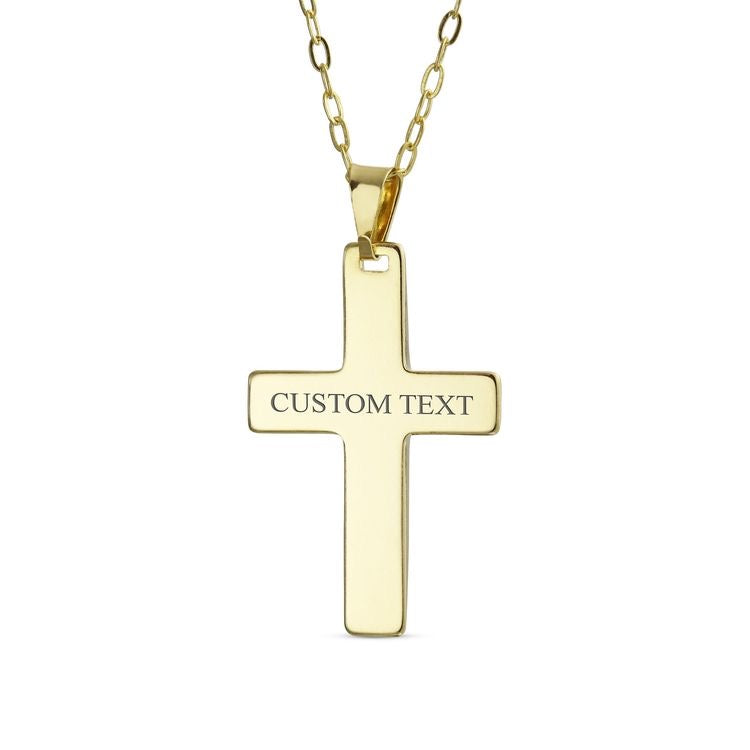 COLLAR CRUZ UNISEX ACERO INOXIDABLE PERSONALIZABLE