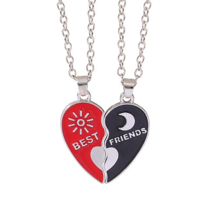 COLLARES DE MEJORES AMIGOS  CORAZONES ROMPECABEZAS