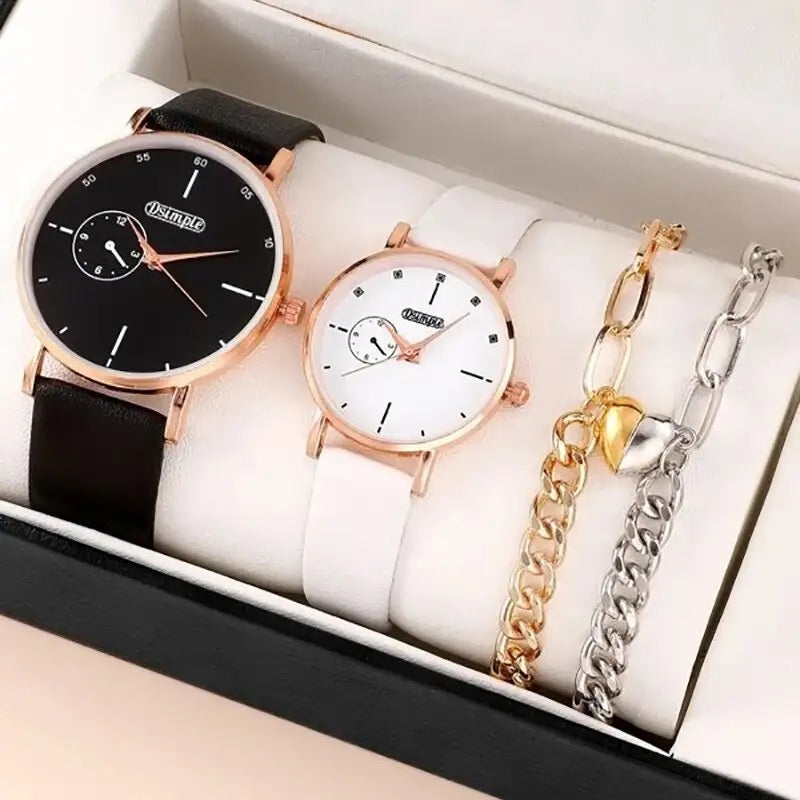 OFERTA COMBO RELOJES DE  PAREJA TRENDY