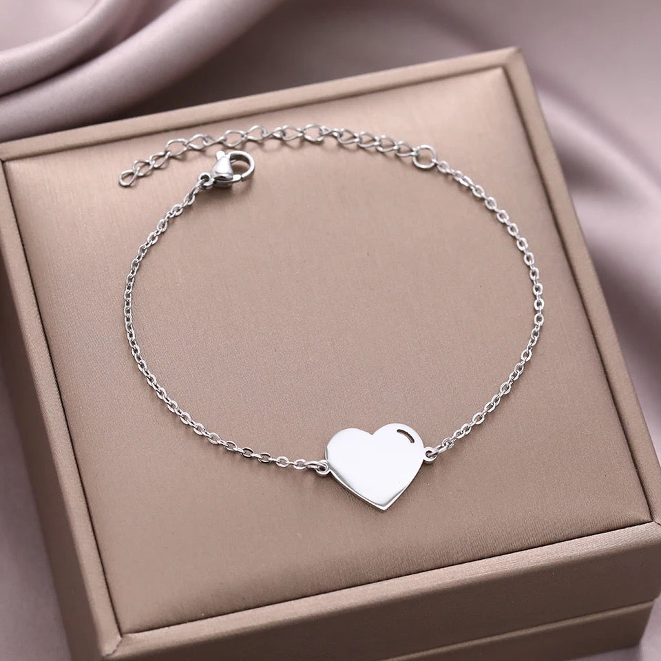 BRAZALETE CORAZÓN PERSONALIZABLE