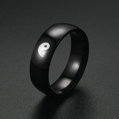 ANILLOS DE PAREJA BFF YIN YANG